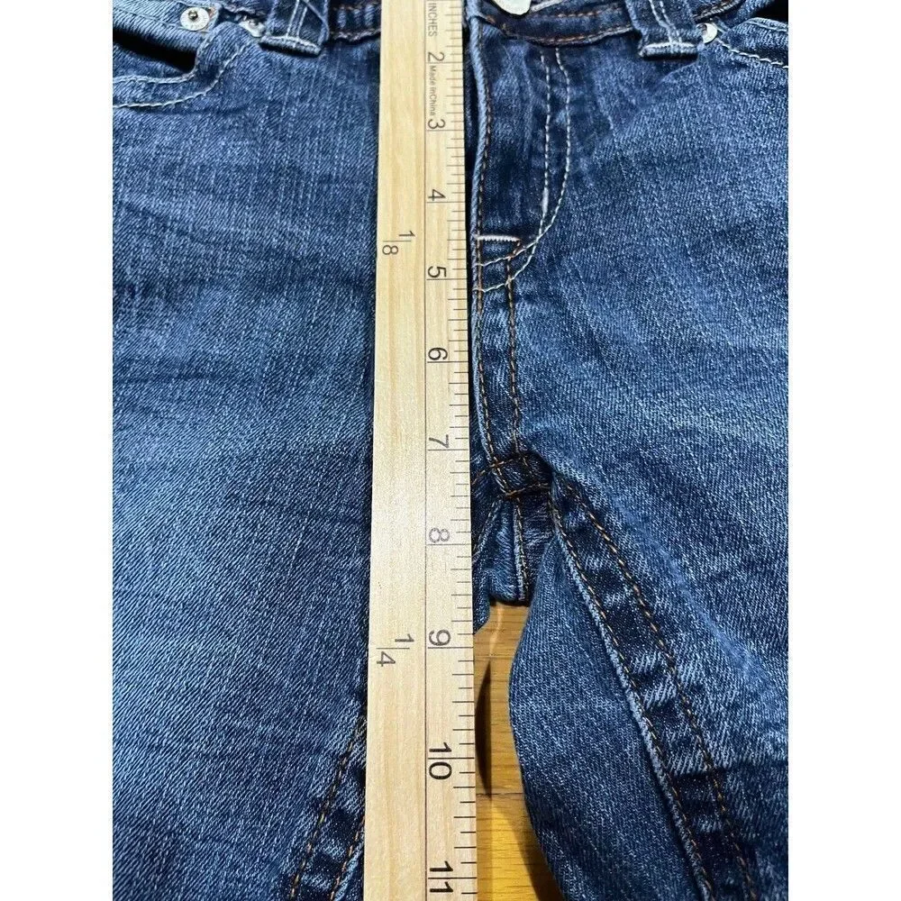 Girls Justice Premium Jeans Size 12P Boot Cut Stretch Mid Rise Denim